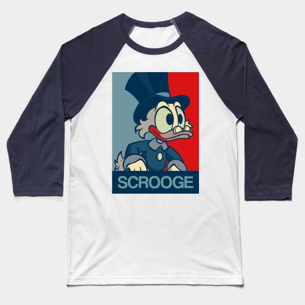 Scrooge Mcduck Baseball T-Shirt by mrcatguys
